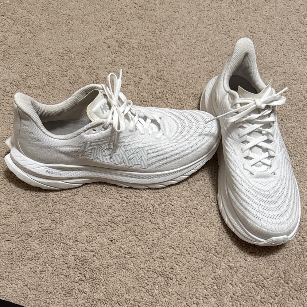 Hoka All-White Mach5 Profly+ Sneakers